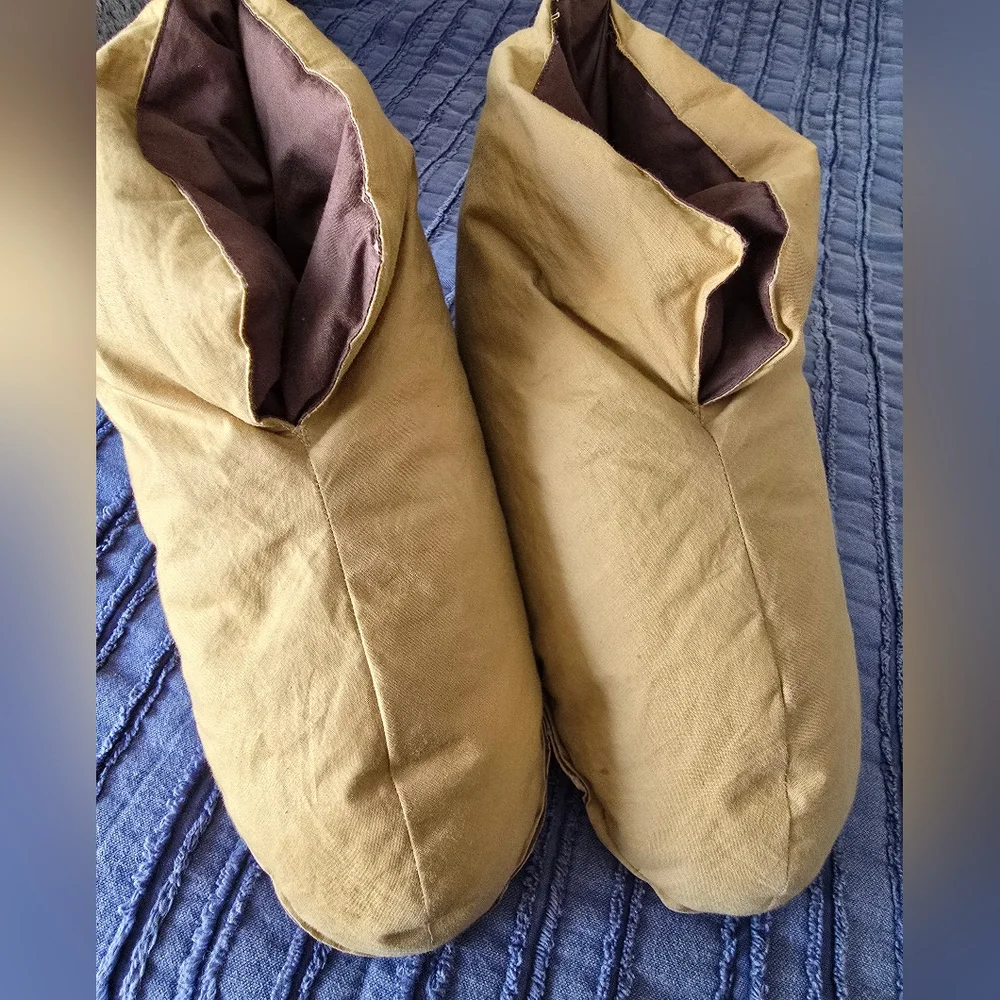 Restoration Hardware Foot Duvet Slippers  - sz S - Picture 2 of 5